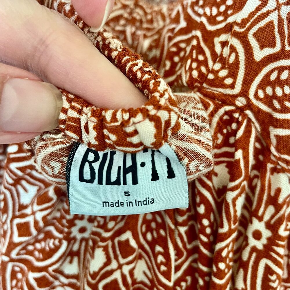 Bila77 Flowy Cropped Burnt Orange Tank Top - Picture 8 of 10